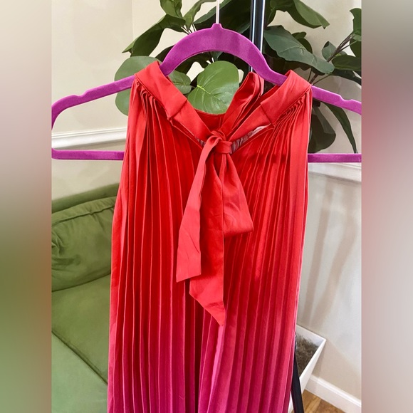 SHEIN Ombre Pleated Hem Halter Dress Size  M US 6 - Picture 3 of 5